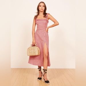 Linen Reformation dress